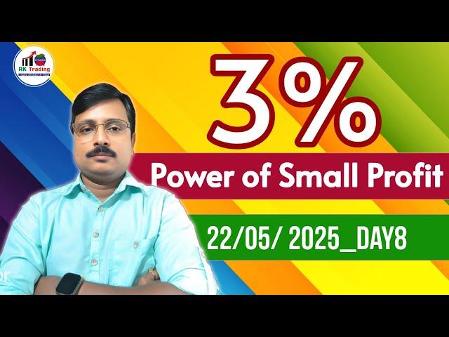 Power of Small Profit Challenge 3% Trading by Rk Trading |22/05/25|