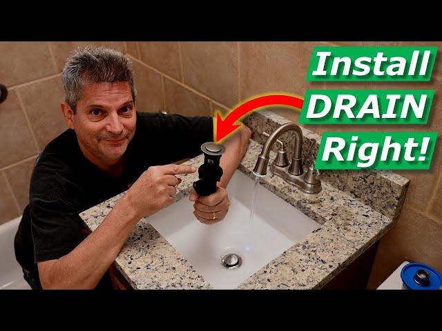 How To Install Bathroom Sink Drain/Faucet, No Leaks Under Gasket, Threads [SOLVED] 2023