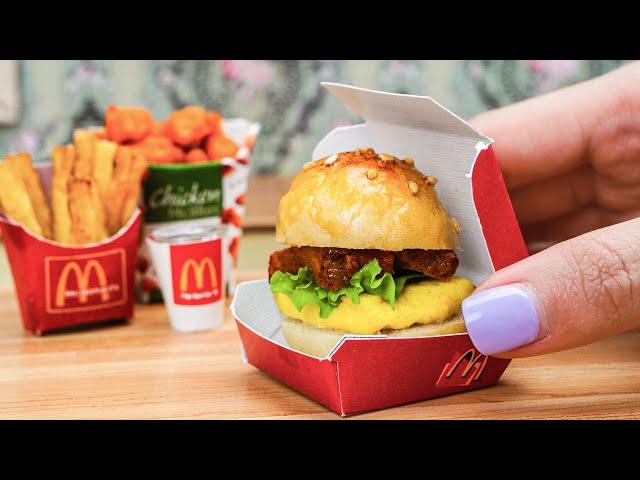 Easy Fast Food: Miniature McDonald's Meal - ASMR Cooking Mini Food