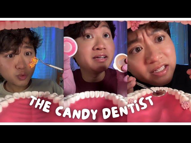 ASMR | Top 4 Dentist Eats Candy from your Teeth Compilation 