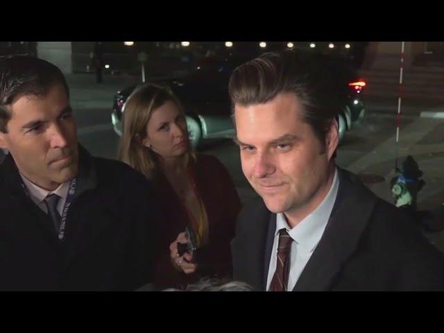 Matt Gaetz withdraws as Trump's general attorney nominee