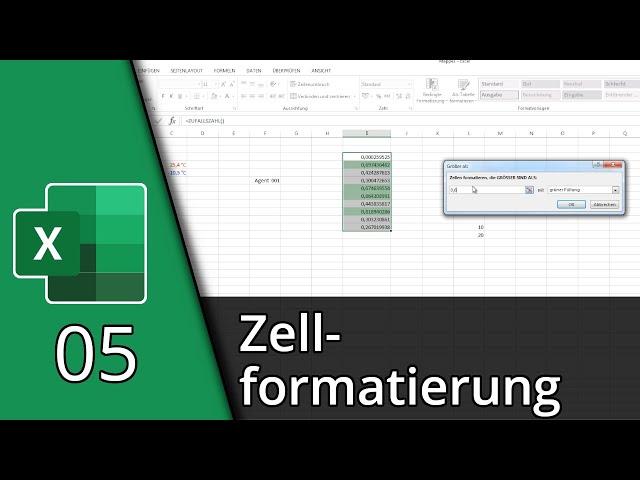 Excel lernen #05  Grundlegende Zellformatierung