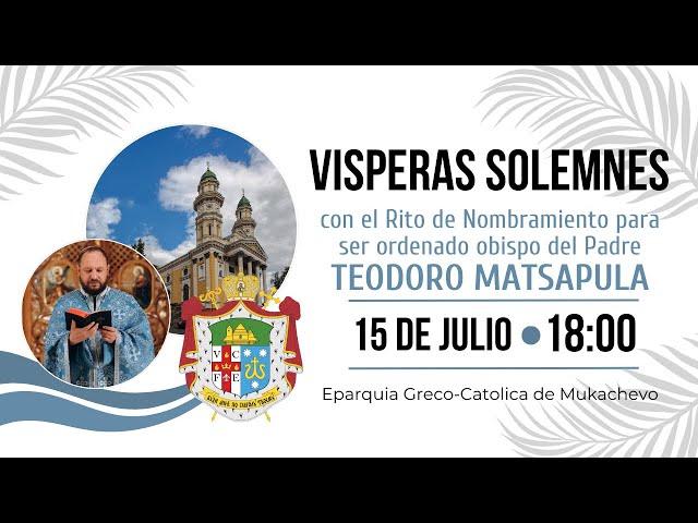 Visperas solemnes con el Rito de Nombramiento del nuevo obispo, Padre TEODORO MATSAPULA