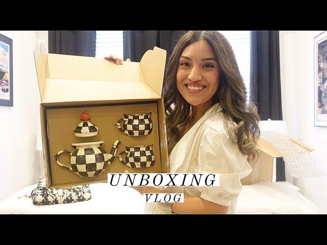 MacKenzie - Childs Home Unboxing | Weekly Vlog | Home Decor | Christian Savelle