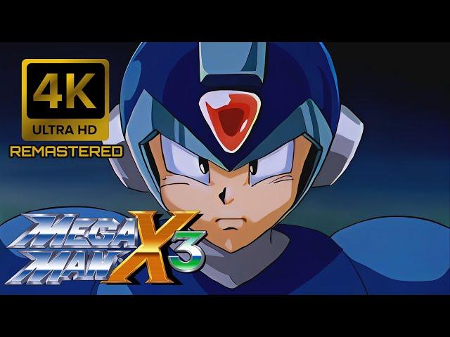 Mega Man X3 (Rockman X3) Opening [4K 60FPS Remastered]