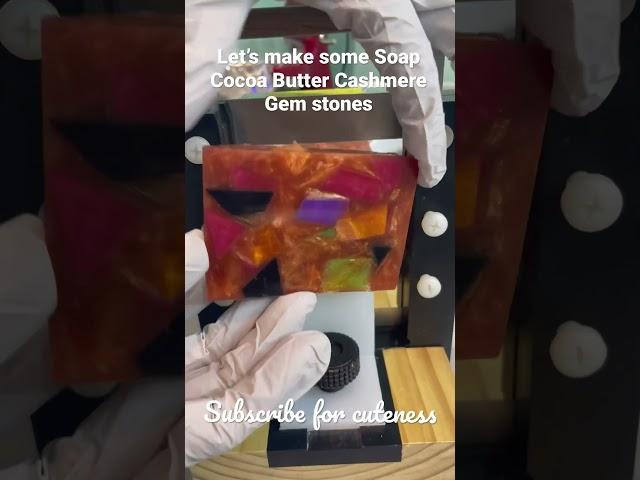 Gemstone soap #meltandpoursoap #soapmaking #soap