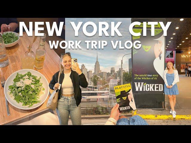 NYC TRAVEL VLOG ️ first work trip, seeing Wicked on Broadway, Times Square | Charlotte Pratt