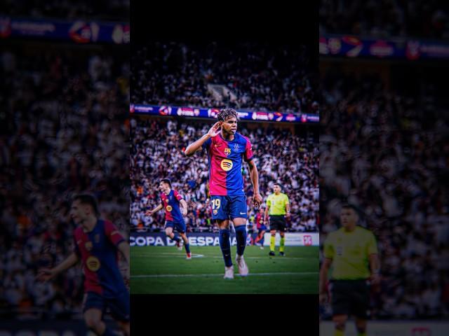 Lamine Yamal vs Real Madrid  Yamal Goal Celebration  #realmadridbarcelona #realmadrid #barcelonafc