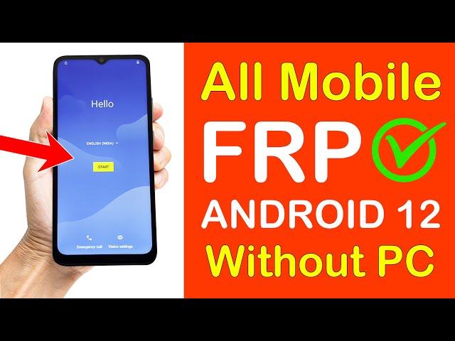 ANDROID 12:- All Mobile Phones FRP UNLOCK (without pc) | Android 12 Go EditionNew Method