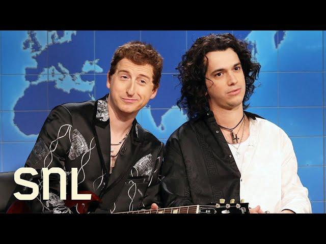 Weekend Update: Remember Lizards on Being a Backup Musical Guest - SNL