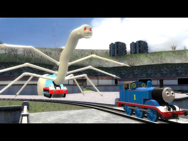 Building a Thomas Train Chased By New Cursed Thomas and Friends Family Monster In Garry's Mod!