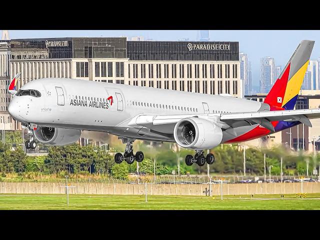 ️ 100 BIG PLANE TAKEOFFS & LANDINGS from UP CLOSE  Seoul Incheon Airport Plane Spotting ICN/RKSI