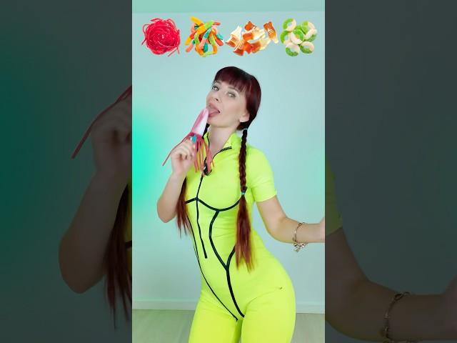 ASMR Frozen Gummy ice Cream Emoji #asmr #mukbang