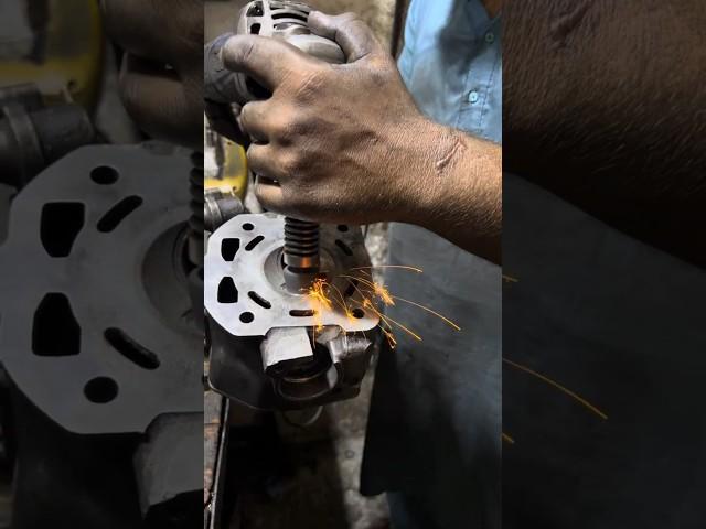 Smooth Performance! | ENGINE HEAD OVERHAULING: Expert Techniques! Valve Polishing #automobile