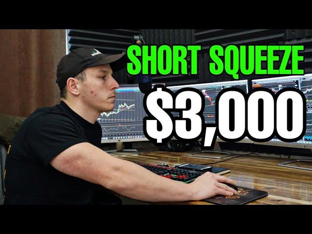 Trader Makes $3,000 Trading AGTC Short Squeeze | REAL TIME