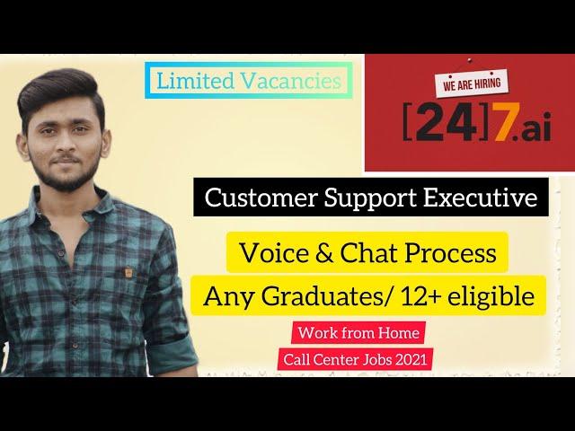 [24]7.ai company is hiring for Customer Support Executive || Work From Home || call center jobs