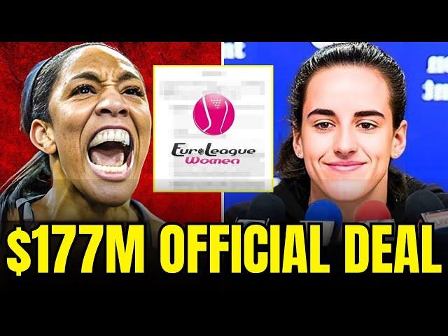 A’ja Wilson THROWS TANTRUM After Caitlin Clark’s EUROPE Contract Breaks WNBA & SHOCKED Everyone!