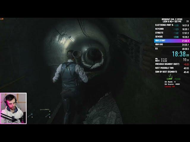 Leon B NG + 46:00 World Record - Speedrun Resident Evil 2 Remake - PC 120FPS