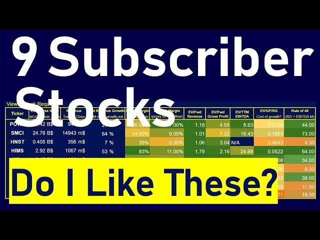 9 Subscriber Stock Suggestions: XMTR ML PSTG POWL ML HNST PYFRF LOVE HIMS - Are Any Undervalued?