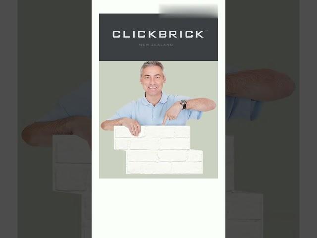 Transform Your Space with CLICKBRICK Faux White Brick #interiordesign #fauxbrick #buildingmaterial