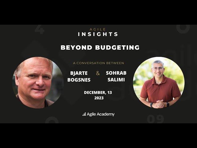 Beyond Budgeting (Bjarte Bogsnes in conversation with Sohrab Salimi)