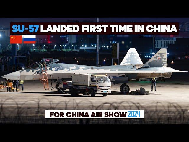 Su-57 Stealth Fighter landed first time in China