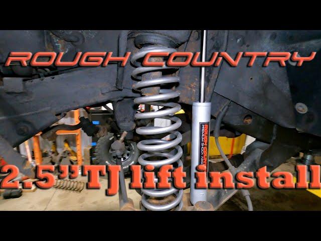 Rough Country 2.5" Lift install on a Jeep Wrangler