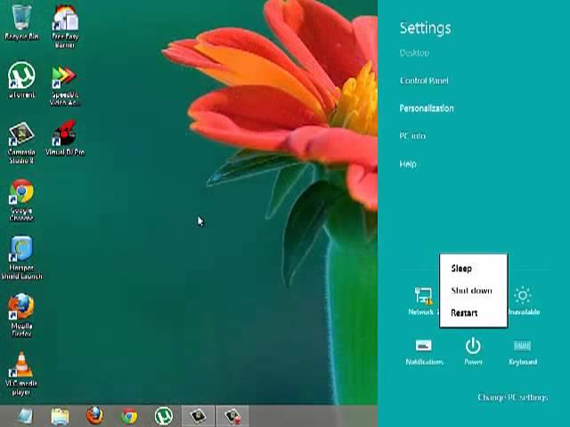 How to quick shutdown windows 8