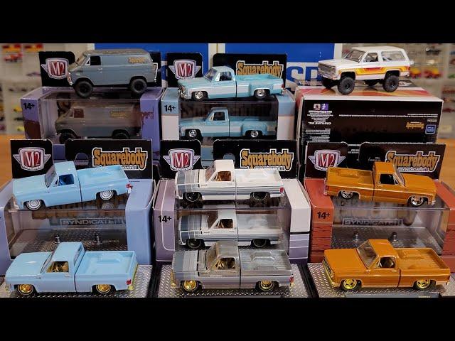 M2 Machines EXCLUSIVE Squarebody Syndicate FULL SET - Chevy and GMC Trucks!