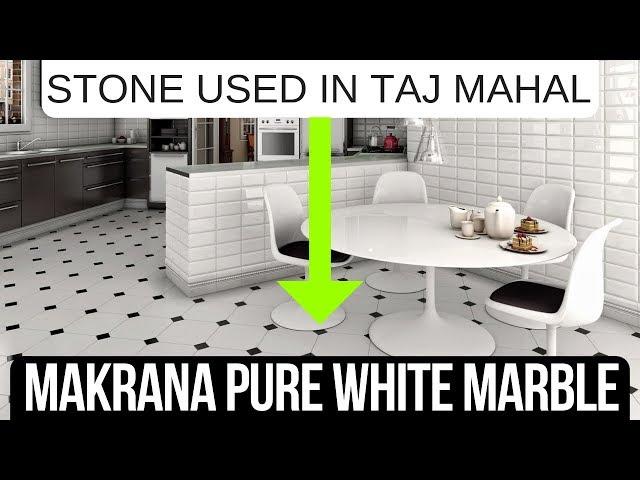 Makrana Pure White Marble Flooring, Countertop, Price, Designs 2018