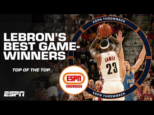 BEST MOMENTS: LeBron's Top Game-Winners EVER  | ESPN Throwback