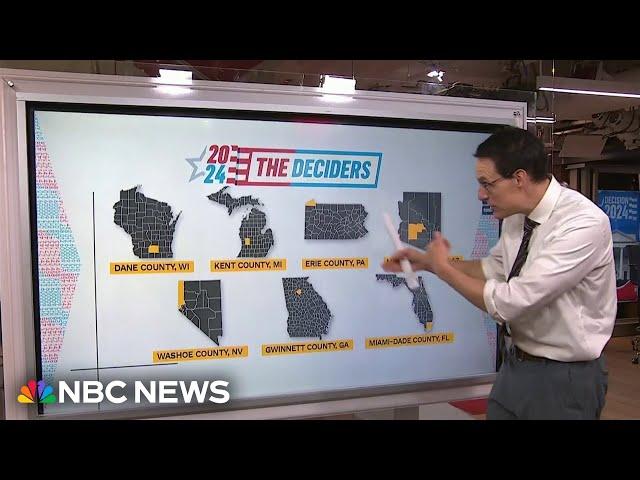 Steve Kornacki: How 7 counties showed Trump’s swing-state sweep