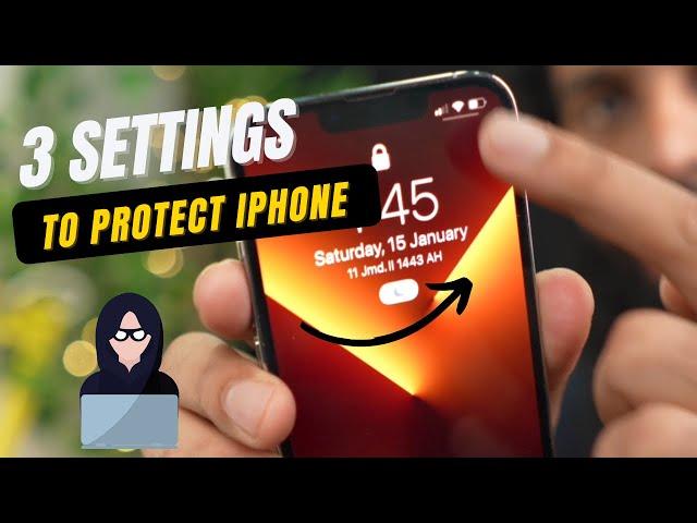 3 settings to protect your iPhone from theft #shorts