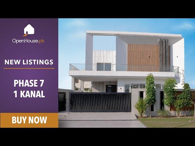 1 Kanal Modern Luxury Home in DHA Phase 7, Lahore | Full House Tour with Cinematic Shots 4k