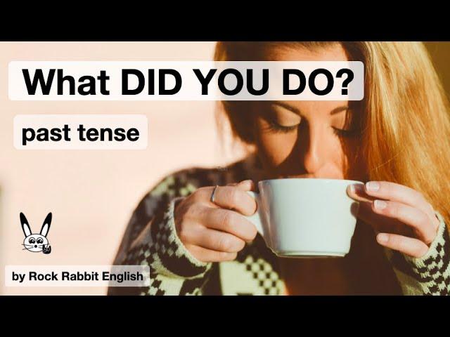 What did you do - Past Tense Vocabulary and Sentences