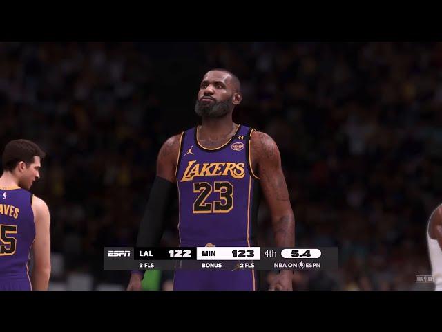 NBA 2K25 Gameday Simulation | TIMBERWOLVES vs LAKERS FULL GAME HIGHLIGHTS