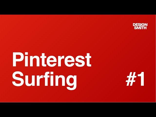 Pinterest Surfing #1 - Looking at Some Cool Designs