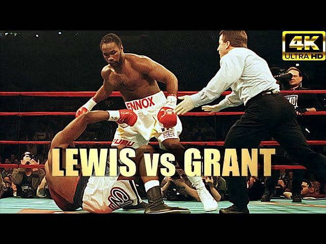 Lennox Lewis vs Mike Grant | KNOCKOUT Highlights Boxing Fight | 4K Ultra HD