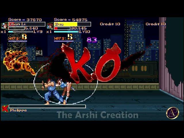 Final fight ultimate v.03 | First Time Gaming Experience | Chun-li & Ryu | First Fight Gameplay |