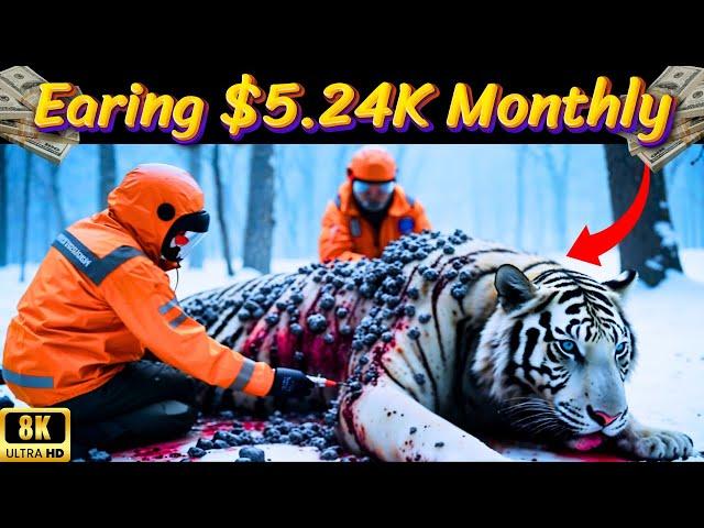 A Tigress was injured by barnacles - AI Animal Rescue AI Channel Made $2.3K Monthly