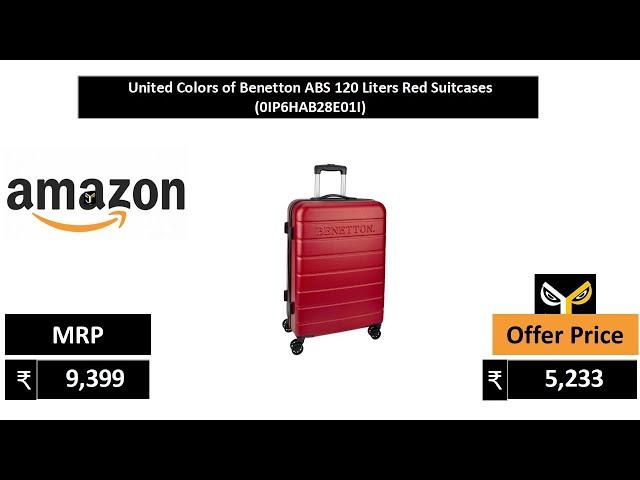 United Colors of Benetton ABS 120 Liters Red Suitcases 0IP6HAB28E01I