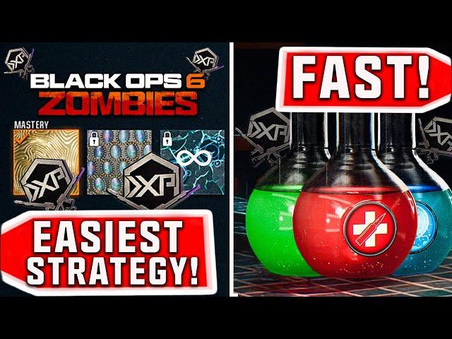 FASTEST WAY TO EARN WEAPON XP + CAMOS + UNLOCK AUGMENTS EASY! (Black Ops 6 Zombies)