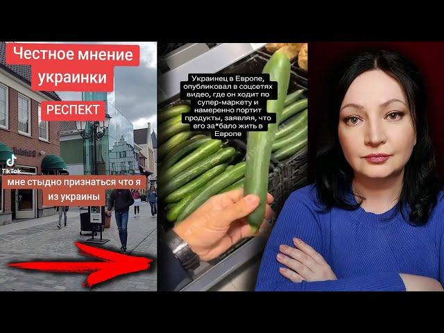 ПОЗОРИЩЕ! Украинка стыдится своих же ! Украинские беженцы буквально потрясли наивную Европу НОВОСТИ