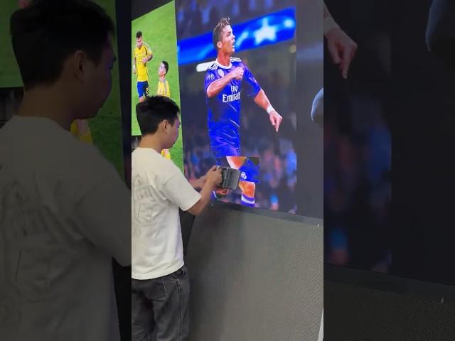Seamless LED display  #leddisplay #ledscreen #led #shorts #ronaldo
