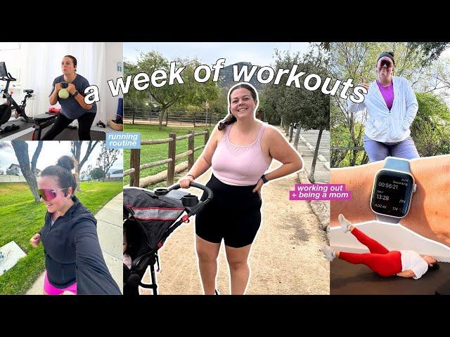 a week of workouts & my running routine as a mom!