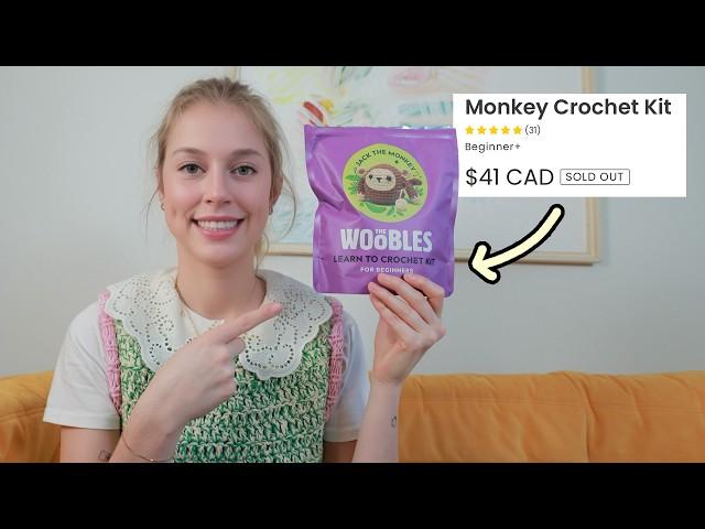 i tested a $100 beginner crochet kit.. was it worth it? (the woobles)