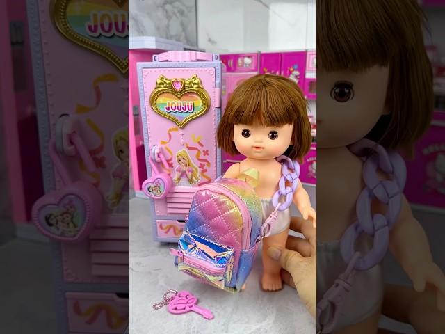 Satisfying With Unboxing Barbie Locker Set Toys, ASMR Video #shorts