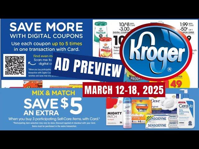 *Self-Care Event* Kroger Ad Preview for 3/12-3/18 | 5x Digital Coupon Sale, Weekly Digitals, & MORE