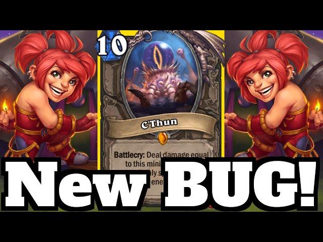 THIS IS ILLEGAL!!! New C'thun Maxima BUG! | Hearthstone