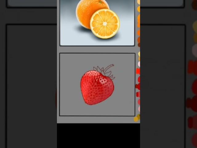 Strawberry still life study